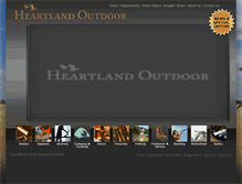 Tablet Screenshot of heartlandoutdoor.com